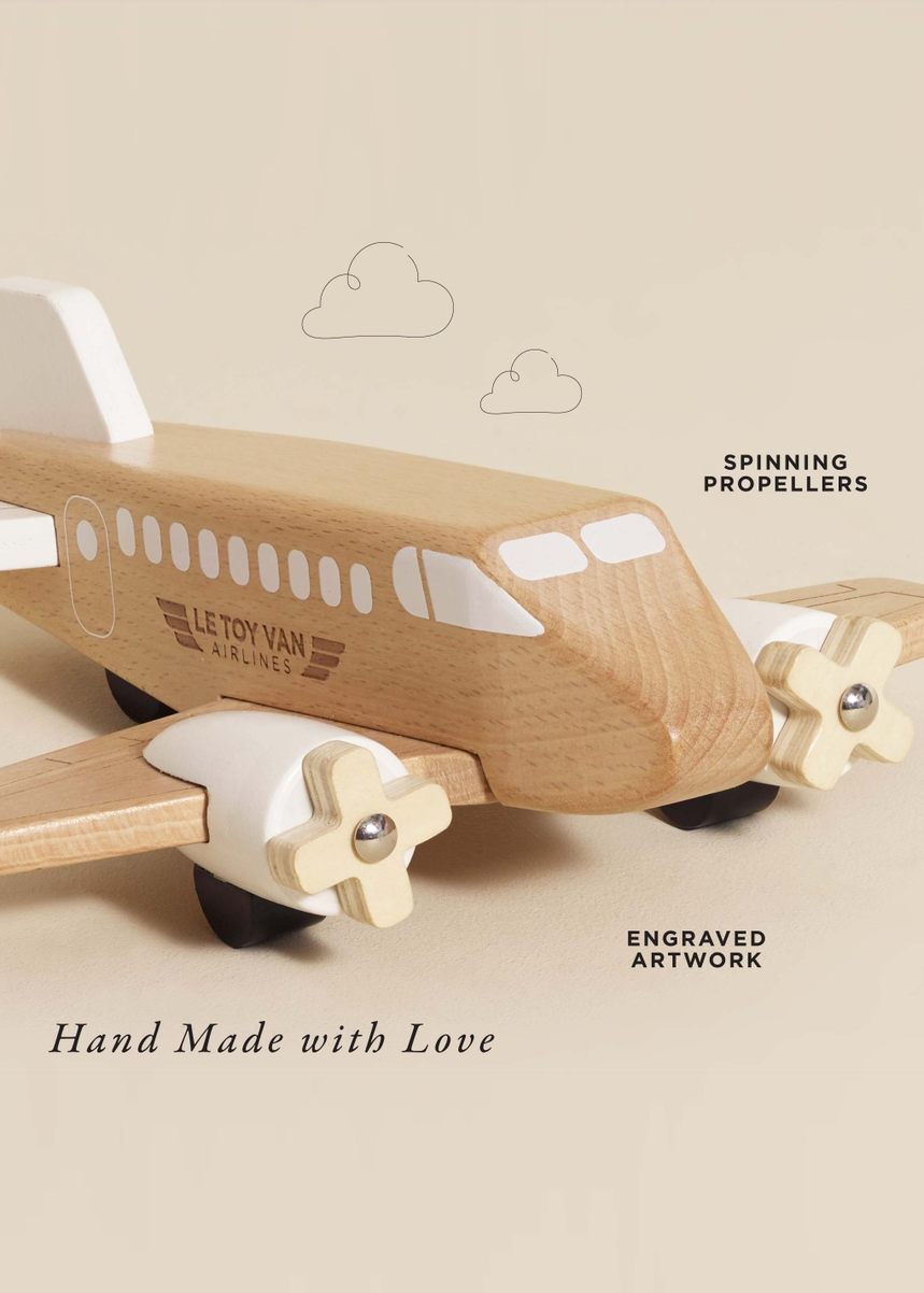 WOODEN TOY PLANE