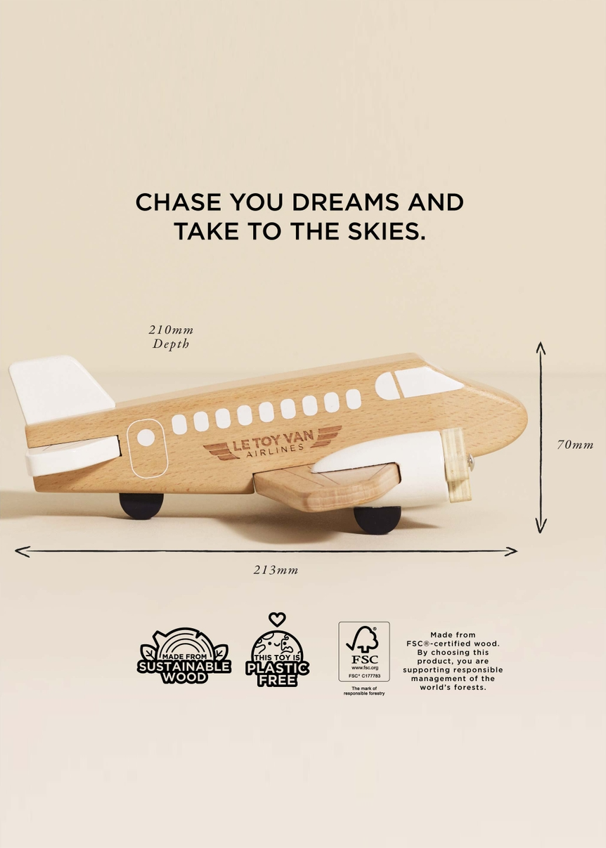 WOODEN TOY PLANE