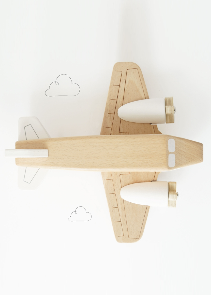 WOODEN TOY PLANE