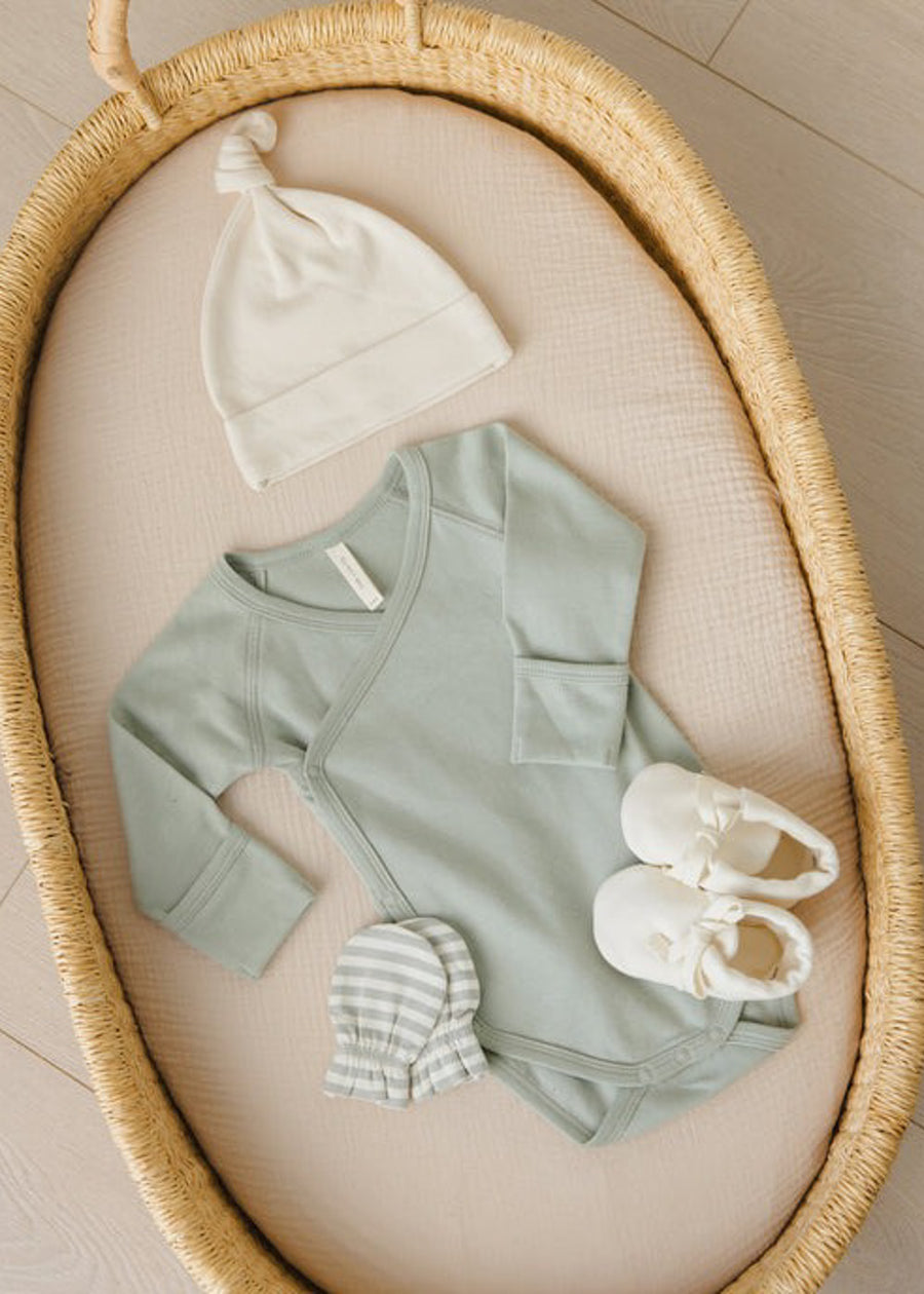 QUINCY BABY BOOTIES - NATURAL