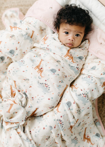 LUXE MUSLIN SWADDLE - BABY DINOMITE