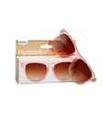 POLARIZED WAYFARER SUNGLASSES - ROSE