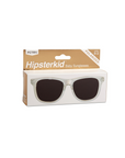 POLARIZED WAYFARER SUNGLASSES - CLEAR