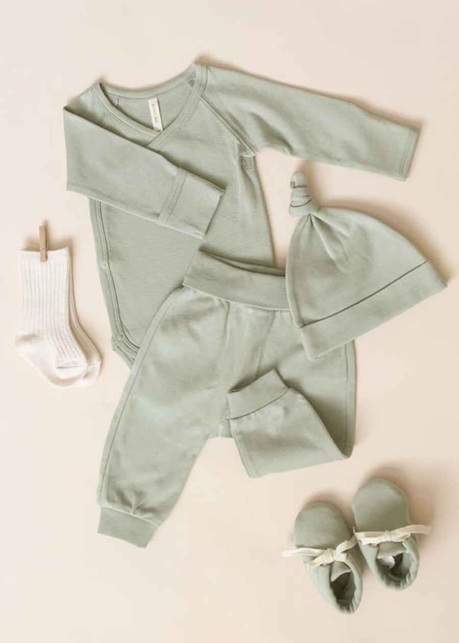 QUINCY BABY BOOTIES - SAGE