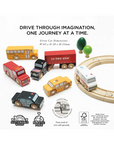 AMERICAN WOODEN CAR SET