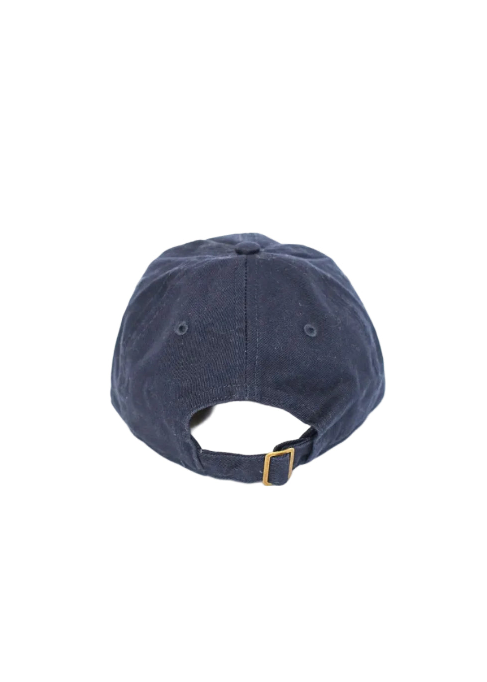 Navy blue baseball cap on a white background