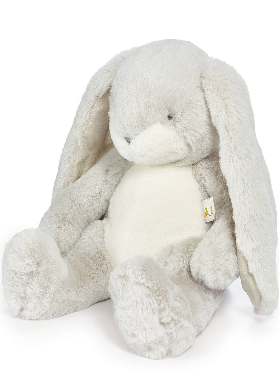 Plush bunny toy on a white background