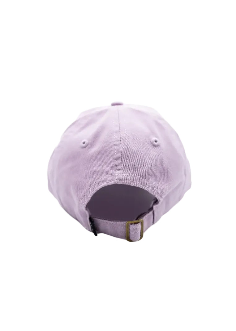 Purple baseball cap on a white background