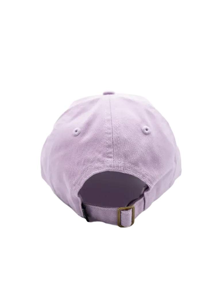 Purple baseball cap on a white background