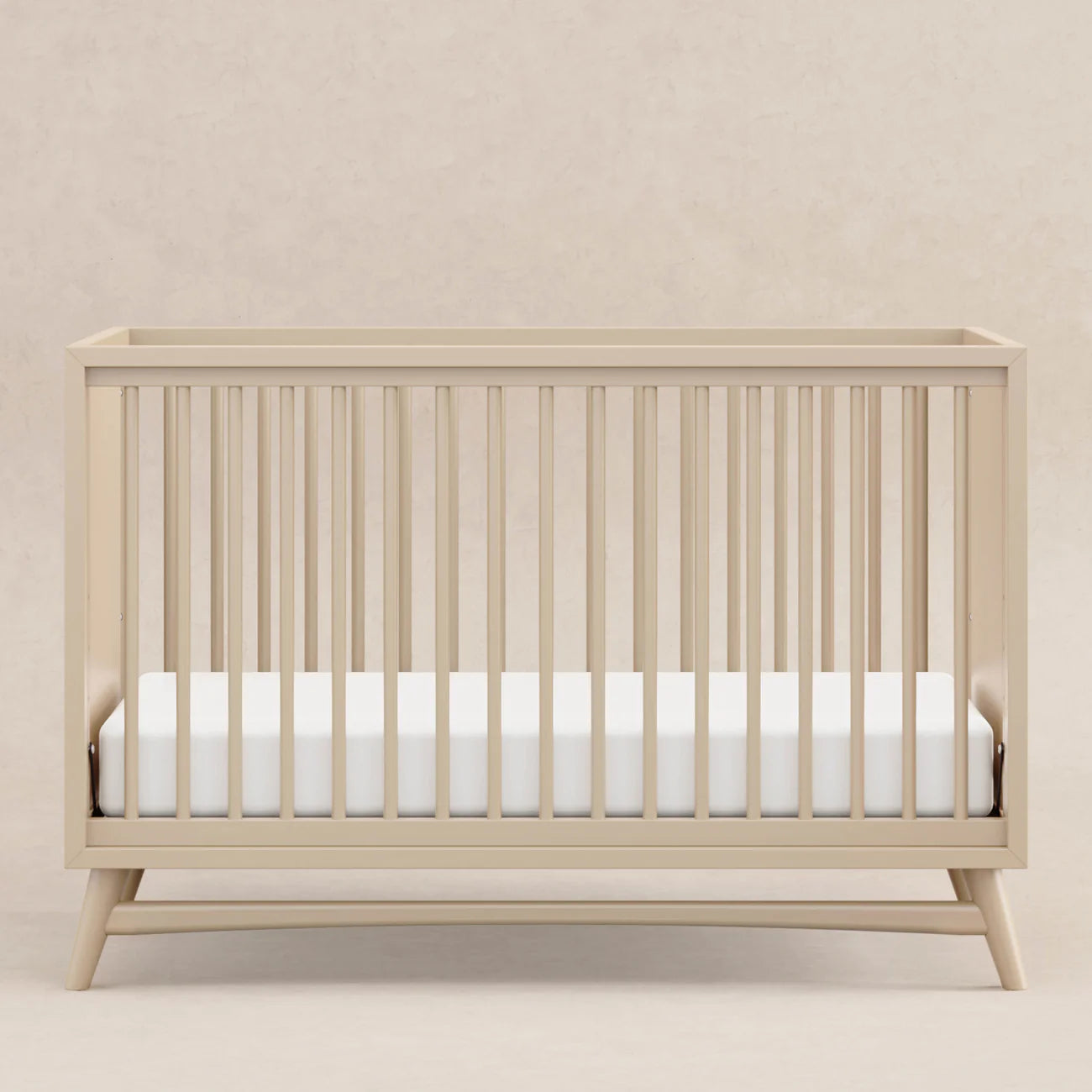PEGGY 3 IN 1 CONVERTIBLE CRIB WITH TODDLER BED CONVERTIBLE KIT - TAUPE