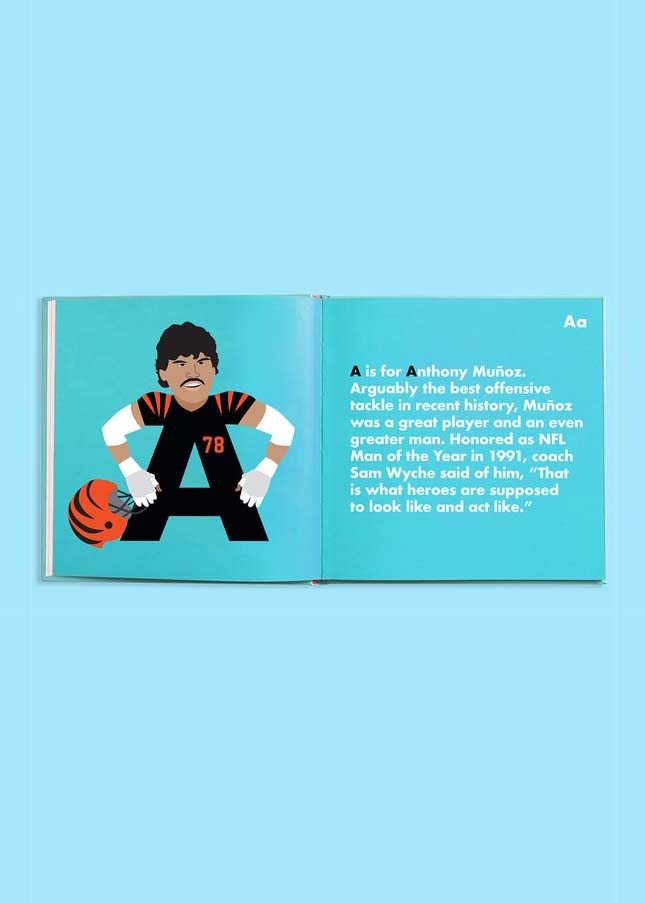 FOOTBALL LEGENDS ALPHABET BOOK eggy