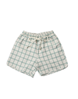 PLAID SWIM TRUNKS