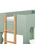 LIDO WAVE CONVERTIBLE BUNK BED - LIGHT SAGE/HONEY