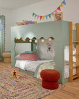LIDO WAVE CONVERTIBLE BUNK BED - LIGHT SAGE/HONEY