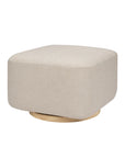 KIWI GLIDING OTTOMAN - Performance Beach Eco-Weave with Light Wood Base