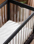 HARLOW 3-IN-1 CONVERTIBLE CRIB WITH TODDLER BED CONVERSION KIT - BLACK