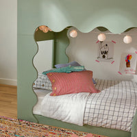 LIDO WAVE CONVERTIBLE BUNK BED - LIGHT SAGE/HONEY