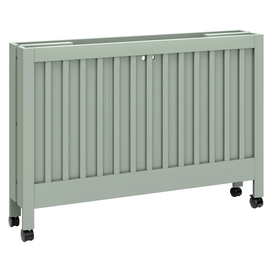 MAKI PORTABLE FOLDING CRIB WITH TODDLER BED CONVERSION KIT - LIGHT SAGE