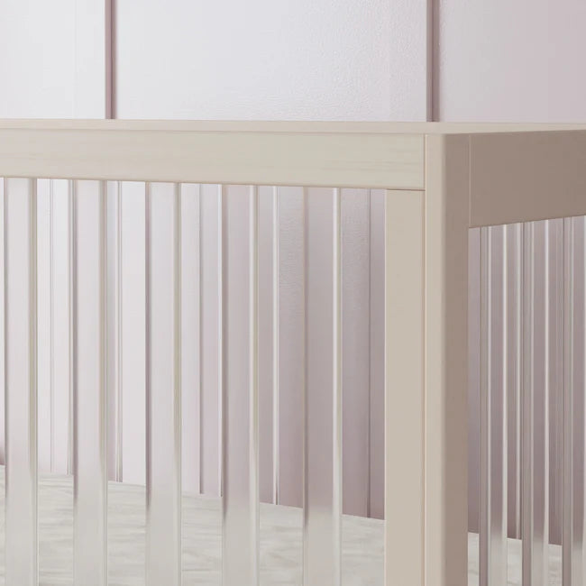 HARLOW 3-IN-1 CONVERTIBLE CRIB WITH TODDLER BED CONVERSION KIT - WASHED NATURAL/ACRYLIC