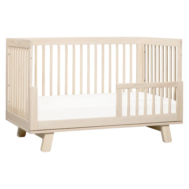 HUDSON 3-IN-1 CONVERTIBLE CRIB WITH TODDLER BED CONVERSION KIT - WASHED NATURAL