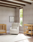 KIWI DELUXE POWER RECLINER AND SWIVEL GLIDER with Heat and Massage - Performance Cream Eco-Weave
