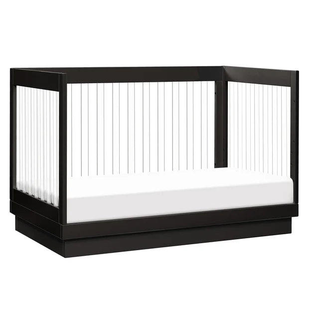 HARLOW 3-IN-1 CONVERTIBLE CRIB WITH TODDLER BED CONVERSION KIT - BLACK