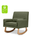 SLEEPYTIME ROCKER IN OLIVE BOUCLE WITH LIGHT LEGS