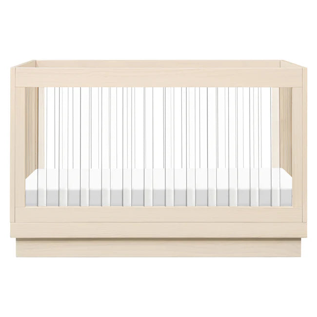 HARLOW 3-IN-1 CONVERTIBLE CRIB WITH TODDLER BED CONVERSION KIT - WASHED NATURAL/ACRYLIC