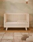 HUDSON 3-IN-1 CONVERTIBLE CRIB WITH TODDLER BED CONVERSION KIT - WASHED NATURAL
