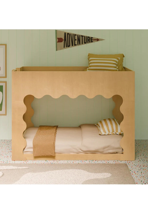 LIDO WAVE CONVERTIBLE BUNK BED - HONEY