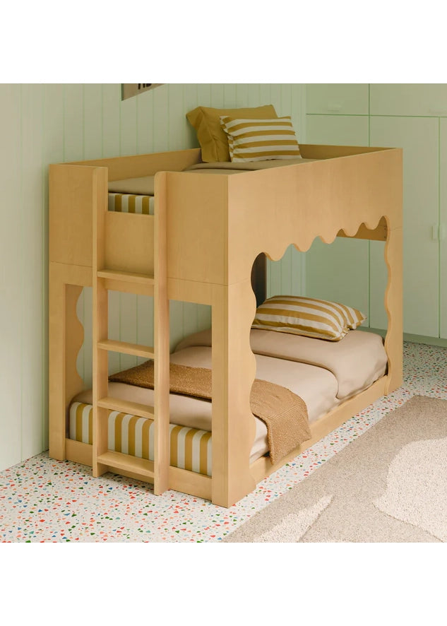LIDO WAVE CONVERTIBLE BUNK BED - HONEY