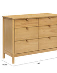 BONDI 6 DRAWER ASSEMBLED DRESSER - FOREST GREEN