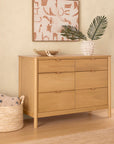 BONDI 6 DRAWER ASSEMBLED DRESSER - HONEY