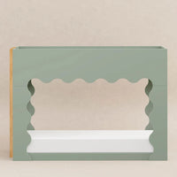 LIDO WAVE CONVERTIBLE BUNK BED - LIGHT SAGE/HONEY