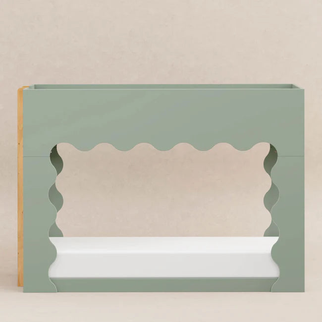 LIDO WAVE CONVERTIBLE BUNK BED - LIGHT SAGE/HONEY
