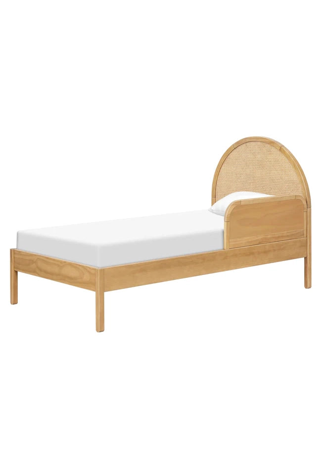 BONDI CANE TWIN BED - HONEY WITH NATURAL CANE