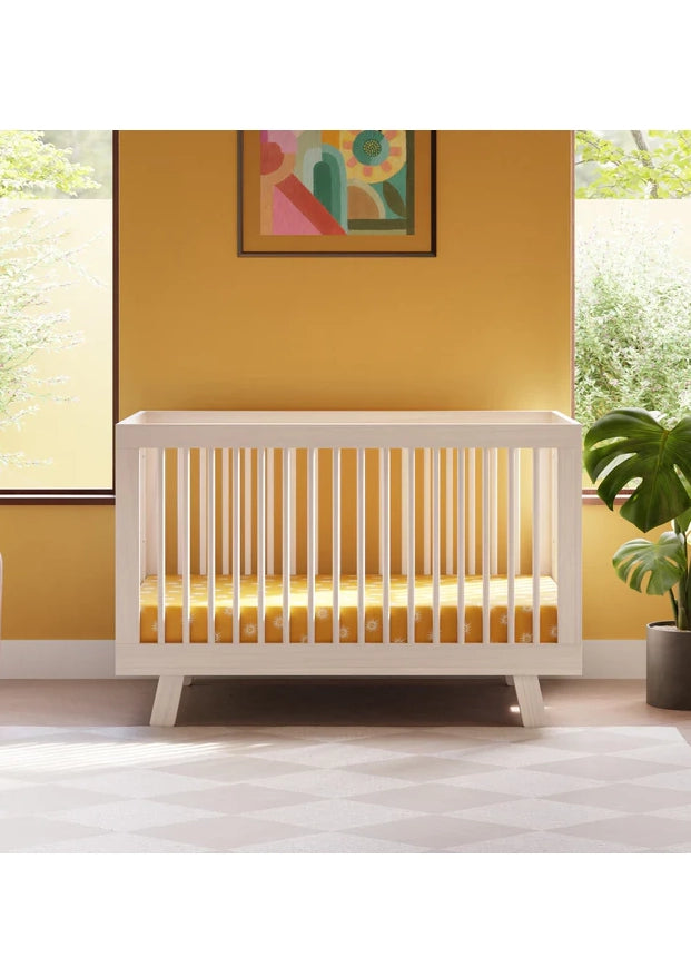 HUDSON 3-IN-1 CONVERTIBLE CRIB WITH TODDLER BED CONVERSION KIT - WASHED NATURAL