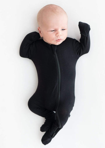 BAMBOO ZIP FOOTIE - MIDNIGHT
