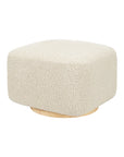 KIWI GLIDING OTTOMAN - Almond Teddy Loop with Light Wood Base