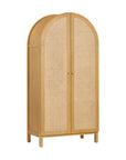 BONDI CANE ASSEMBLED ARMOIRE - HONEY