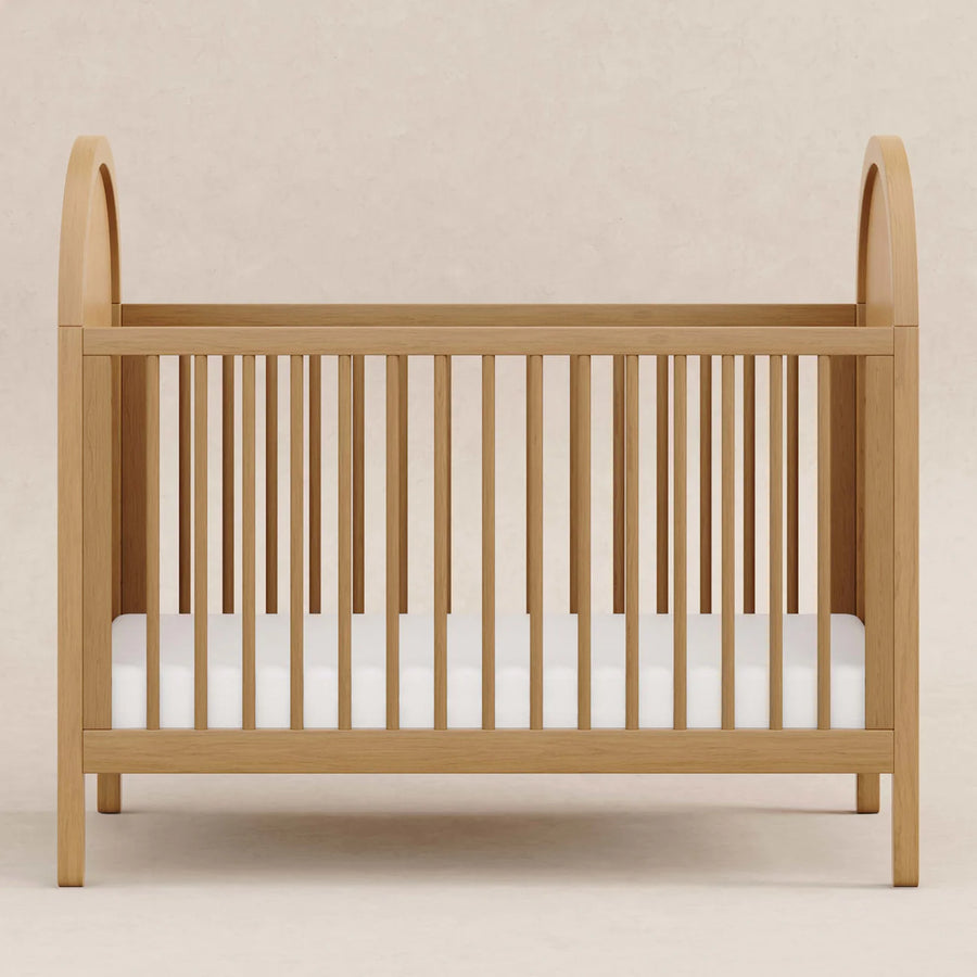 BONDI 3-IN-1 CONVERTIBLE CRIB WITH TODDER CONVERSION KIT - HONEY WITH NATURAL CANE