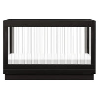 HARLOW 3-IN-1 CONVERTIBLE CRIB WITH TODDLER BED CONVERSION KIT - BLACK