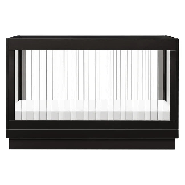 HARLOW 3-IN-1 CONVERTIBLE CRIB WITH TODDLER BED CONVERSION KIT - BLACK