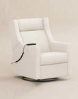 KIWI DELUXE POWER RECLINER AND SWIVEL GLIDER with Heat and Massage - PERFORMANCE IVORY BOUCLE