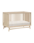 PEGGY 3 IN 1 CONVERTIBLE CRIB WITH TODDLER BED CONVERTIBLE KIT - TAUPE