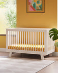 HUDSON 3-IN-1 CONVERTIBLE CRIB WITH TODDLER BED CONVERSION KIT - WASHED NATURAL