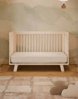 HUDSON 3-IN-1 CONVERTIBLE CRIB WITH TODDLER BED CONVERSION KIT - WASHED NATURAL