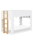 LIDO WAVE CONVERTIBLE BUNK BED - WHITE/HONEY