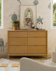 BONDI 6 DRAWER ASSEMBLED DRESSER - HONEY