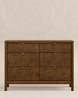 BONDI 6 DRAWER ASSEMBLED DRESSER - NATURAL WALNUT